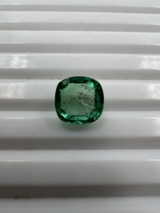 Corte de cojín de Esmeralda natural para anillo, fabricante de piedras preciosas sueltas facetadas de Esmeralda verde de Zambia, lote de piedras preciosas sueltas de Zambia - Product Image 6