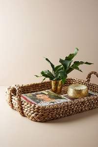 Plateau de service en rotin en osier de bambou naturel de haute qualité pour ustensiles de cuisine accessoires de maison et artisanat de décoration - Product Image 5