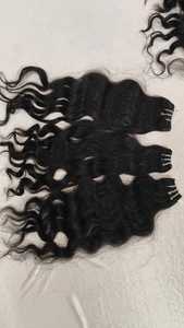 100% cheveux humains bruts indiens vendeur en gros crus vierges cuticules alignées cheveux indiens cuticules alignées paquet de cheveux crus indiens - Product Image 5