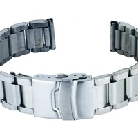 Bracelet de montre classique GD302 en acier inoxydable argenté résistant à l'eau 20-24 mm unisexe de haute qualité avec logo personnalisé en métal HK
