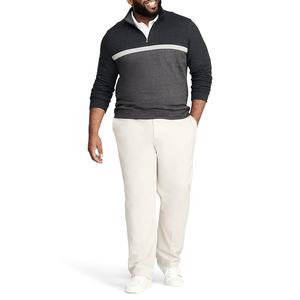 Custom Men's Lightweight Breathable Polyester/Cotton Turtleneck Half Zip Sweatshirt Plus Size <b>Drop</b> Shoulder Garment Dyed Autumn - Product Image 3