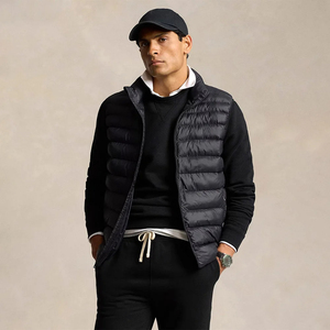 แจ็กเก็ตบุนวมกันน้ำน้ำหนักเบาสำหรับผู้ชายเสื้อกั๊กกันลมกันลมแขนกุด - Product Image 2