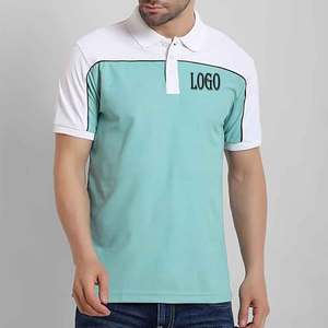 T-shirt en piqué doux de haute qualité avec logo brodé polos d'été respirants uniformes imprimés décontractés T-Shirts vierges de golf - Product Image 4