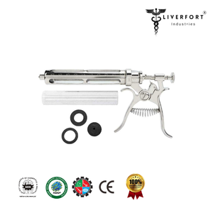 Injecteur vétérinaire semi-automatique Vaccinateur à injection continue pour bétail Pistolet à aiguilles Dose réglable Cheval Mouton Bovins Cochon - Product Image 4