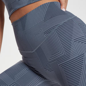 Pantalones Cortos de Ciclismo Personalizados para Mujer, Cintura Alta, Tejido Ecológico con Memoria, Fabricante OEM, Transpirables, con Botones y Remaches, Diseño de Marca Privada - Product Image 4