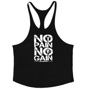 Camisetas sin mangas de entrenamiento con estampado de diseño personalizado para hombre de talla grande 100% algodón ropa de gimnasio Stringer estilo informal - Product Image 1