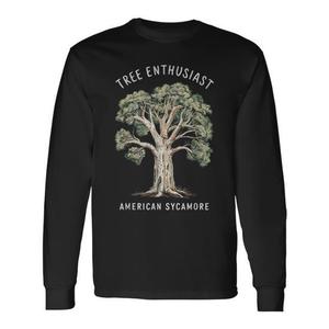 T-shirt à manches longues Tree Enthusiast American Sycamore, col rond unisexe, imprimé numérique, taille adulte - Product Image 1