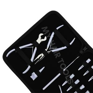 Kit de Herramientas para Extensiones de Cabello Blanco con Pinza de Microlink, Cortador de Queratina, Agujas Curvas, Gancho para Enhebrar, Separador de Cabello - Product Image 6