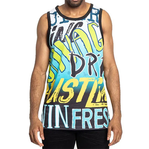 High Quality Custom Made Knitted Casual Fitness Tank Top for Men Sublimation Breathable Plus Size Pakistan Supplier Sale <b>Now</b> - Product Image 1