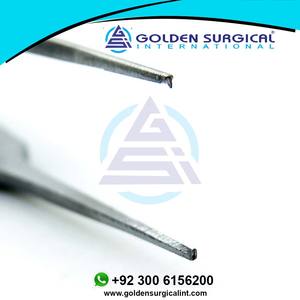 เครื่องมือผ่าตัดจักษุวิทยา คีมคาสโตรเวียโฮ ขนาด 4 นิ้ว สำหรับเย็บขนาด 0.5 มม. แบบผูก 1x2 ผลิตจากสแตนเลสไมโคร จำหน่ายราคาส่ง - Product Image 5