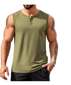 Chaleco Deportivo Casual para Hombre, Oferta de Verano, Nuevo Diseño de Cuello Redondo, Ajuste Delgado, Transpirable y de Secado Rápido, Tejido de Punto - Product Image 1