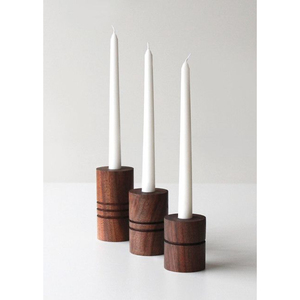 Bougeoir décoratif en bois pour table à manger dernier modèle accessoires d'éclairage de qualité vente bougeoir en bois de la meilleure qualité - Product Image 3