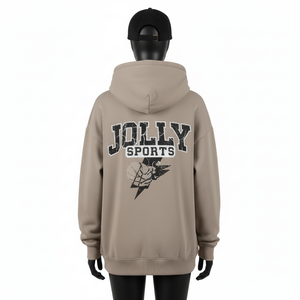 Sweat à capuche oversize pour femme, 320 GSM, coton lourd, polaire en polyester, sensation de chaleur, logo imprimé personnalisé, sweat-shirts basiques pour femme - Product Image 2