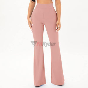 Último diseño personalizado de alta calidad pantalones acampanados ropa Slim Fit pantalones para la venta OEM mujeres pantalones al por mayor tasa transpirable - Product Image 5