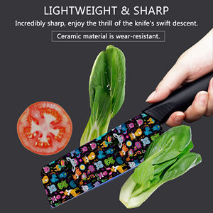 Prix d'usine Nouvelle tendance Couteau de chef 4 ensembles Couteau de cuisine en céramique Plastique pour offrir en cadeau Livraison gratuite Shopify Dropshipping - Product Image 5