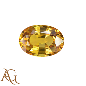 Natural Yellow Sapphire Oval shape Faceted Loose Gemstone For <b>Jewelry</b> <b>making</b> Precious Certified wholesale - Product Image 1