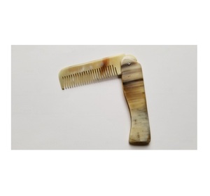 Peigne à cheveux en corne de buffle avec logo personnalisé, accessoires de cheveux fantastiques, qualité d'exportation, fabriqué en Inde - Product Image 6