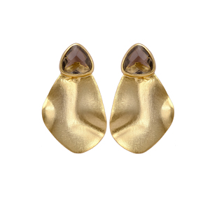 Quartz améthyste vert rond plaqué or lunette martelé conception goujon nouvelle pierre précieuse pierre de naissance fantaisie bijoutier conception goujons boucles d'oreilles - Product Image 6