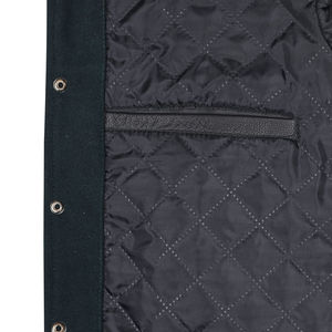 Chaqueta Universitaria Personalizada OEM de Lana y Cuero para Hombre, Talla Grande, con Parches de Chenilla y Logotipo Bordado Personalizado - Product Image 6