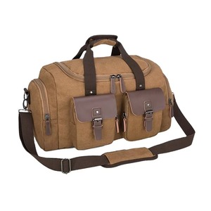 Custom Logo Hot Sell Sling <b>Shoulder</b> <b>Bags</b> Waxed Canvas Durable Weekender Large Capacity Travel <b>Bag</b> <b>for</b> <b>Men</b> Garment Duffle <b>Bags</b> - Product Image 4