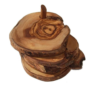 SIGH-posavasos de madera de alta calidad, posavasos de diseño fino y pulido, diseño clásico decorativo - Product Image 1