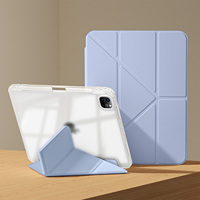 IPAD Pro 11 (2024) étui de protection bleu TPU et silicone taille 11 pouces certifié FCC pour la charge et l'utilisation du sommeil
