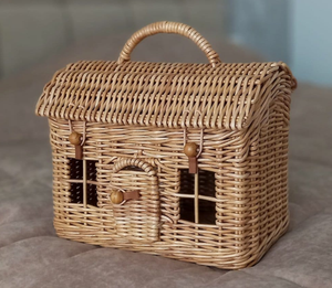 Juguetes para niños bolsas de ratán para niños bolsa de Casa ecológica trenzada de mimbre - Product Image 2