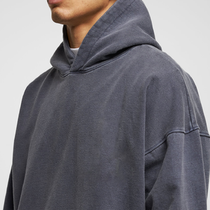 Haute Qualité Français Terry Streetwear 500 Gsm À Capuche Surdimensionné Lourd À Capuche Logo Vierge Personnalisé Coton Pull À Capuche - Product Image 4