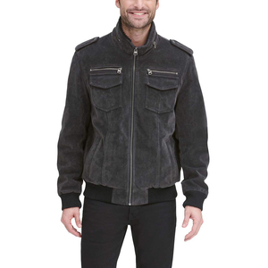 Chaqueta de Cuero de Oveja Genuino para Hombre, Fabricante Mayorista, Logotipo Personalizado, Ropa Exterior Informal, Tinte Liso, Moda Urbana - Product Image 1