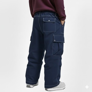 Pantalones Cargo Unisex Estilo Urbano Holgados para Hombre, Multibolsillos, Estilo Hip Hop, Ajuste Holgado, Transpirables, Impermeables y Resistentes al Viento para Esquiar - Product Image 3