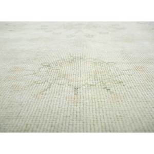 Alfombras de Lana Anudadas a Mano Aalam, Color Beige Marrón, Diseño de Medallón Rectangular, para Uso en el Hogar, Sala de Estar, Pasillo, Entrada, Adolescentes - Pae-1757 - Product Image 3