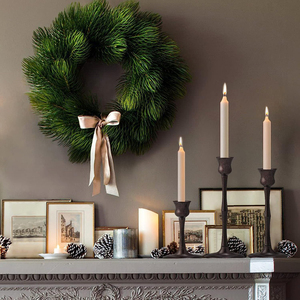 Decoración de mesa con acabado antiguo, los mejores precios al por mayor para el nuevo y último portavelas de aluminio, soporte de barra de pilar de Metal - Product Image 1