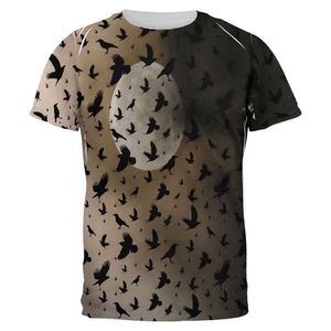 Latest Style <b>Men's</b> O-neck T <b>Shirts</b> High Street <b>Plus</b> <b>Size</b> Sublimation Printing Solid Breathable Knitted Adults' Wear Pakistan - Product Image 3