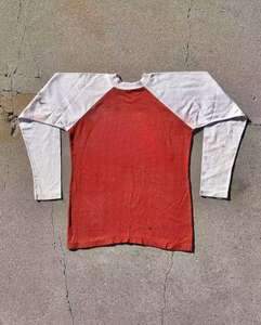 Camisetas de manga larga estilo vintage lavadas con arena, 100% algodón, de alta calidad, corte holgado para hombre - Product Image 2