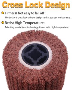Outil de brunissage de roue abrasive de roue de fil de <span class=keywords><strong>brosse</strong></span> <span class=keywords><strong>métallique</strong></span> non tissée pour le meulage de polissage de Surface <span class=keywords><strong>métallique</strong></span> - Product Image 3
