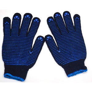 Guantes de Seguridad de Algodón con Puño Tejido, Antideslizantes con Puntos Azules, para Uso General - Product Image 5