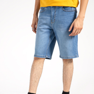 Pantalones cortos de mezclilla elegantes de verano para hombre OEM algodón azul de alta calidad aspecto informal diseño cómodo ropa de calle al por mayor - Product Image 3