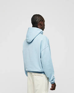 Ropa de calle con logotipo personalizado alta calidad gruesa francesa Terry hombro caído 100% algodón 450 Gsm peso pesado Sudadera con capucha de gran tamaño para hombre - Product Image 4