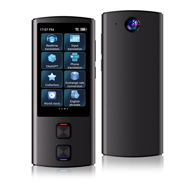 T17 Smart AI Device with Touch Screen WiFi and Offline Support for Simultaneous Interpretation and Meeting Recording Translator