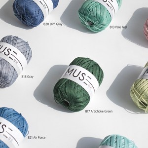 [Muse (65g)] Hilo de poliéster Hecho en Corea del Sur Alta calidad Fino y brillante para tejedores de ganchillo - Product Image 2
