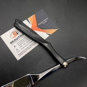 Haute qualité personnalisé nom de marque en acier inoxydable droit pliant rasoir CE coupe gorge couteau de rasage visage corps utiliser Salons de coiffure - Product Image 5