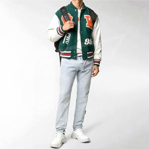 Chaqueta Letterman en blanco de alta calidad, precio al por mayor, producto totalmente personalizado, Parche de logotipo personalizado, chaquetas de trabajo para hombres - Product Image 4