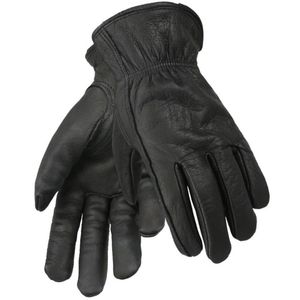 Gants en cuir de mouton et de peau de chèvre noirs de qualité supérieure Gants de conducteur de l'industrie robustes en vache fendue pour la protection - Product Image 5