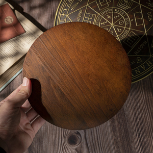 Medallón <span class=keywords><strong>de</strong></span> <span class=keywords><strong>los</strong></span> Siete Arcángeles Tallado en Madera Artesanal, Arte Mural con Sello Planetario Sagrado - Product Image 4