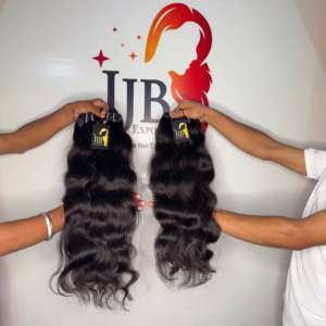 Proveedores de cabello humano de templo indio crudo original natural, paquetes de armadura de cabello alineados con cutícula Bodywave con Frontal - Product Image 1