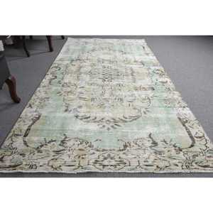 พรมวินเทจลายต้นไม้สีเขียว ขนาด 4.4x8.6 ฟุต พรมตุรกี ทำจากขนสัตว์ - Product Image 3
