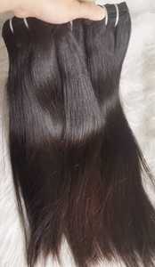 Paquete de Cabello Remy Indio Super Single Drawn al por Mayor, Liso Natural Sin Procesar, Doble Trama a Máquina, Negro, 10-30 Pulgadas - Product Image 6