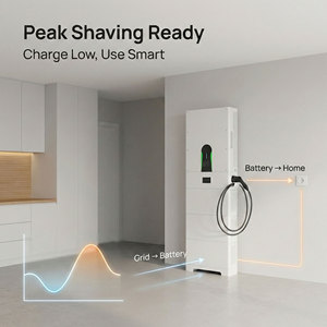 Système de stockage d'énergie domestique tout-en-un 7 kW V2G V2H, ESS hybride avec chargeur bidirectionnel DC pour véhicules électriques CCS2 5 10 15 kWh LFP - Product Image 6