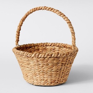 New arrival woven wicker <b>flower</b> girl <b>baskets</b> versatile handmade water hyacinth <b>basket</b> <b>for</b> gift & <b>flowers</b> - Product Image 3