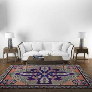 Tapis imprimé à motifs géométriques, petit tapis de style vintage pour la décoration de bureau, tapis fin non tissé - Product Image 5